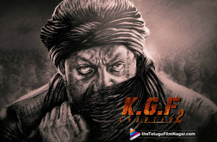 2019 Latest Telugu Movie News, Adheera Look from KGF Chapter 2 Out, Adheera Look from KGF Chapter 2 Revealed, Adheera Look from KGF Chapter 2 Unveiled, First look of Sanjay Dutt as Adheera in Yash starrer KGF 2, KGF 2 Movie Latest News, KGF Chapter 2 Adheera Look Out, KGF Chapter 2 first look poster out, Telugu Film Updates, Telugu Filmnagar, Tollywood Cinema News