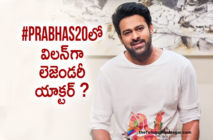 Bollywood Legendary Actor Mithun Chakraborty Plays Villain In Prabhas 20