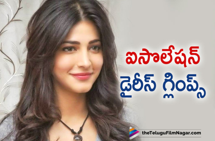 Race Gurram Actress Shruti Haasan Shares A Glimpse Of Her Daily Activity During Lockdown On Social Media