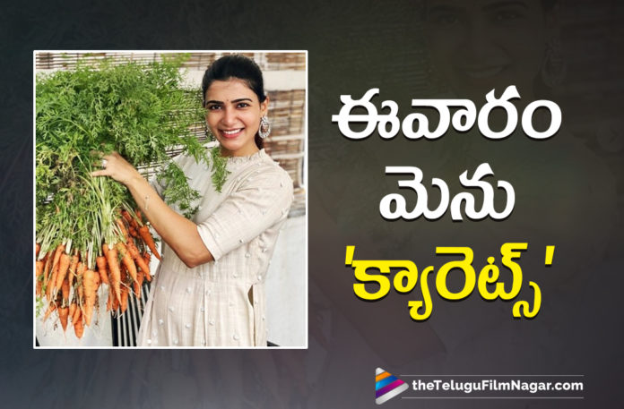 Actress Samantha Akkineni Plans Her Entire Week Menu With Carrots From Her Home Garden