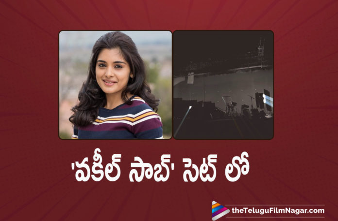 Nivetha Thomas is back on Vakeel Saab Seets