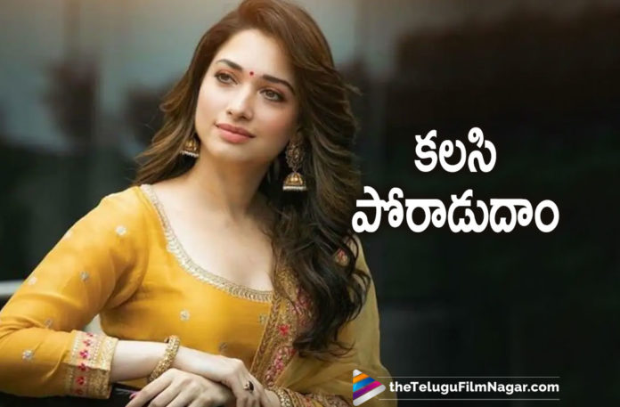 Tamannaah Calls Up Everyone To Fight Against Corona Virus Together,Telugu Filmnagar,Latest Telugu Movies News,Telugu Film News 2021,Tollywood Movie Updates,Latest Tollywood News,We are All Together In This Says Tamannaah,Tamannaah,Actress Tamannaah,Heroine Tamannaah,Tamannaah Latest News,Tamannaah Latest Film Updates,Tamannaah News,Tamannaah Movies,Tamannaah Movie,Tamannaah Latest Movie,Tamannaah New Movie,Tamannaah Next Projects,Tamannaah Upcoming Movie,Tamannaah Next Movie,Tamannaah Avout Covid-19,Tamannaah Calls Everyone To Fight Against Coronavirus Together,Tamannaah Bhatia Note For Everyone,Tamannaah Bhatia,Tamannaah Bhatia Calls Up Everyone To Fight Against Corona,Tamannaah On Fight Against Corona,Tamannaah On Twitter,Tamannaah New Post