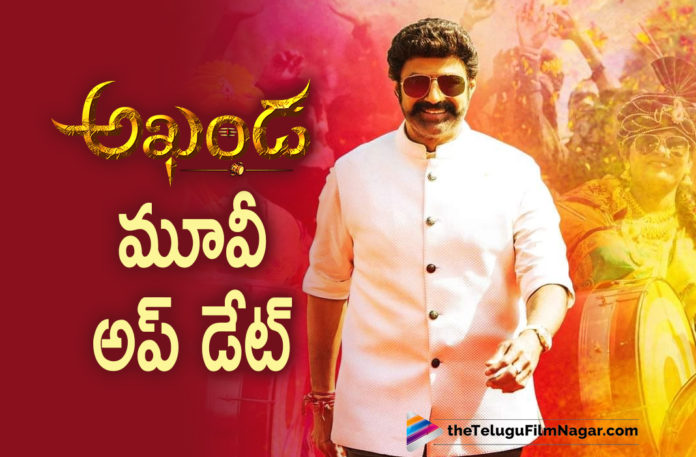 Akhanda Movie Team Releases An Interesting Update,Latest Telugu Movies 2021,Telugu Filmnagar,Telugu Film News 2021,Tollywood Movie Updates,Latest Tollywood News,Akhanda Movie Shoot,Akhanda Shooting Update,Akhanda Latest SHooting Update,Akhanda Movie Latest Shooting Update,Akhanda Update,Nandamuri Balakrishna,Balakrishna,Balakrishna BB3,Akhanda,BB3​ Title Roar,Nandamuri Balakrishna BB3,Boyapati Srinu,Thaman S,Akhanda Movie,NBK 106,Balakrishna New Movie,Balakrishna Latest Movie,NBK 106 Movie,Akhanda NBK Movie,Balakrishna And Boyapati Movie,Balakrishna 106,NBK in Akhanda,Balakrishna Movies,Balakrishna New Movie Update,Balakrishna Latest Moive Update,Akhanda Telugu Movie,Balakrishna Akhanda,Balakrishna And Boyapati New Movie Akhanda,BB3 Akhanda,Final Schedule Of Akhanda,Akhanda Movie Final Schedule,Akhanda Poster,Akhanda Shooting,Akhanda Movie Shoot,Balakrishna Akhanda Shoot,Akhanda Shoot,Pragya Jaiswal,Akhanda Film Latest Shooting Update,Akhanda New Update,Akhanda Movie Updates,Akhanda Movie News,Balakrishna New Movie Update,Balakrishna Akhanda Movie Climax,Akhanda Movie Latest Update,Akhanda Movie Latest News,Balakrishna New Movie Akhanda,Balakrishna Akhanda Movie,Akhanda Movie Latest Telugu Movie,Balayya Akhanda To Be Wrapped Up On 10th,Akhanda To Be Wrapped Up On 10th,Akhanda Movie SHooting Details,#Akhanda,#BB3​
