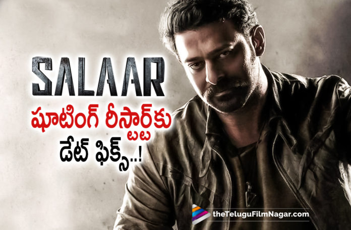 Salaar Movie Shoot To Resume Soon,Telugu Filmnagar,Latest Telugu Movies News,Telugu Film News 2022,Tollywood Movie Updates,Tollywood Latest News, Salaar,Salaar Movie,Salaar Telugu Movie,Salaar Movie Updates,Salaar Movie Shooting,Salaar Upcoming Movie,Salaar latest Updates,Salaar Movie Shooting To Resume Soon, Prabhas Salaar Movie To Resume Soon,Pan India Star Prabhas Salaar Movie Shoot Resume Soon,Salaar Movie Makers will Resume the Shoot Soon,Salaar Movie Shoot From May 1st,Salaar Movie Shoot Will Resume From May 1st, Prabhas Salaar Movie Updates,Pan Indian Star Prabhas Salaar Movie updates,Prabhas Latest Movie Updates,Rebel Star Prabhas Salaar movie Shooting Updates,Prabhas Salaar Movie will Resume soon