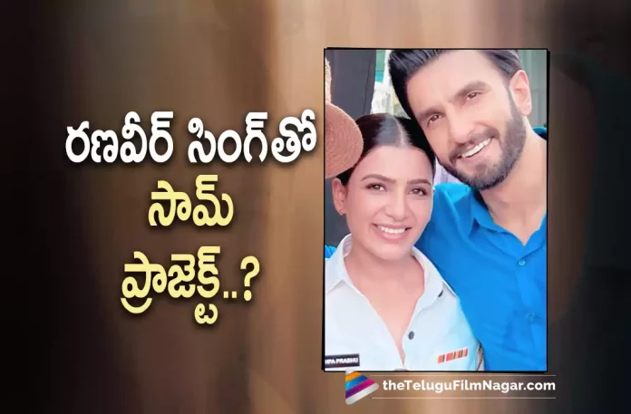 Samantha to work with Ranveer Singh Samantha to work with Ranveer Singh?,Does Samantha Hint About Collaborating With Ranveer Singh?,Telugu Filmnagar,Latest Telugu Movies News,Telugu Film News 2022,Tollywood Movie Updates,Tollywood Latest News, Samantha,Actress Samantha,Samantha Latest Movie Updates,Samantha Movie Updates,Samantha Upcoming Movies,Samantha New Movie Updates,Samantha Hint About Collaborating with Ranveer Singh, Samantha with Ranveer Singh,Ranveer Singh,Bollywood Star Ranveer Singh,Ranveer Singh Movie Updates,Samantha and Ranveer Singh Collaborations,Samantha Sakhi Movie Updates,Samantha With Vijay Deverakonda