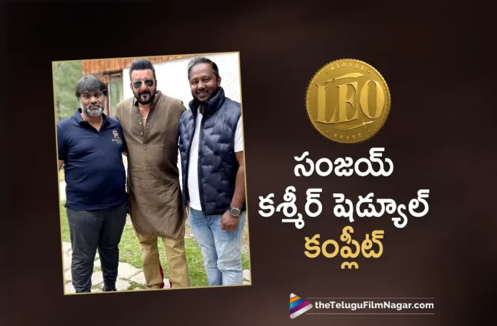 sanjay dutt completes kashmir schedule for leo movie