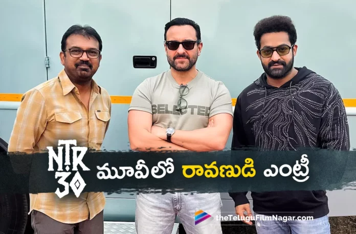 bollywood star hero saif ali khan joined in NTR 30 movie shoot
