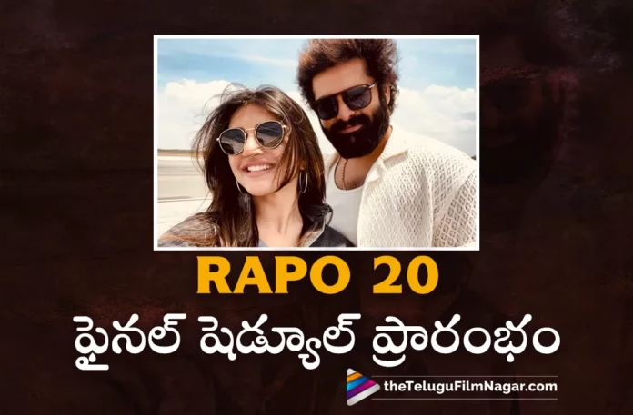rapo20 movie final schedule begin today in mysore