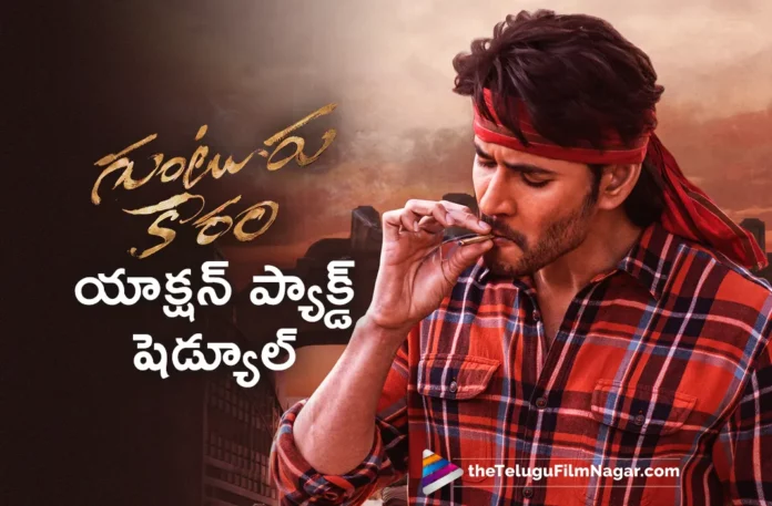 action packed schedule for mahesh babu guntur kaaram movie