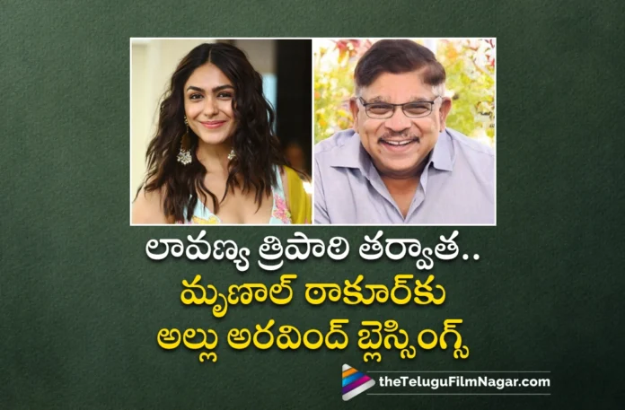 Allu Aravind Suggests Sita Ramam Fame Mrunal Thakur To Marry Telugu Guy