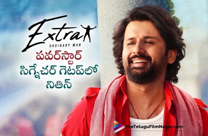 Extra Ordinary Man Update Nithiin New Look Poster Goes Viral