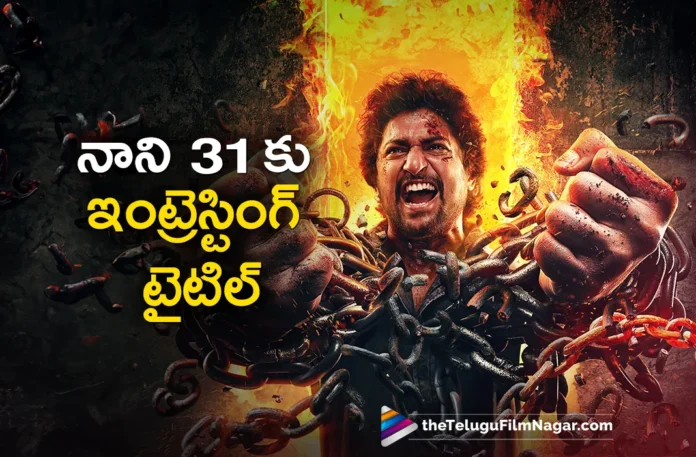 natural star nani 31 titled as Saripodhaa Sanivaaram