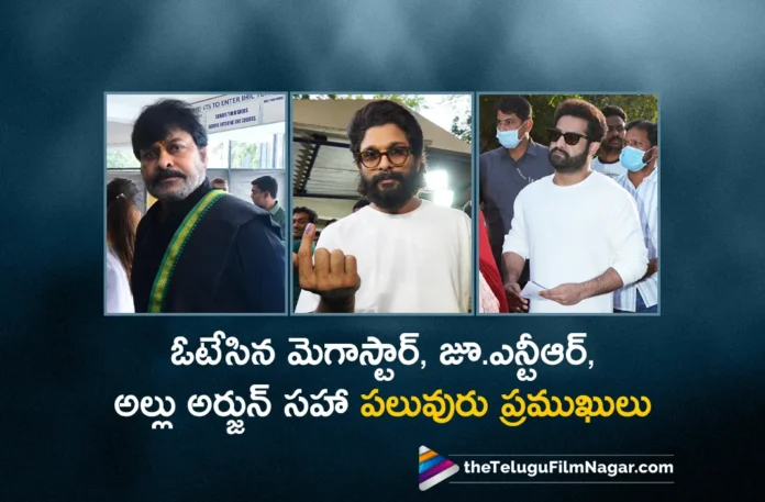 TS Assembly Elections: Megastar Chiranjeevi, Jr NTR, Allu Arjun and Many Celebrities Cast Their Vote