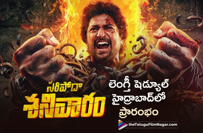 nani saripodhaa sanivaaram movie shoot update