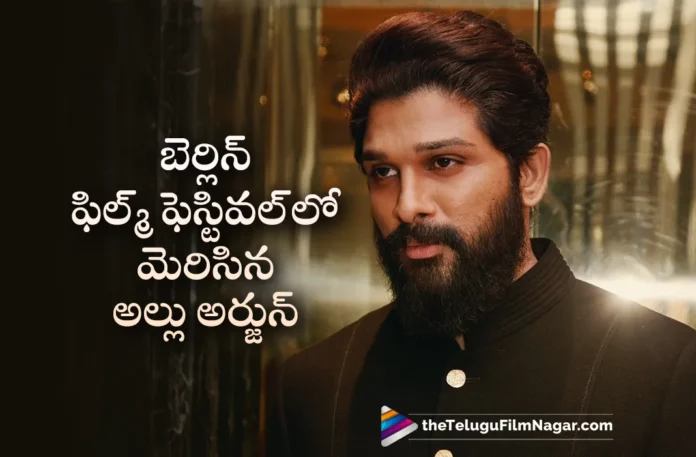 Icon Star Allu Arjun Shines with Traditional Black Kurta in Berlin Film Festival