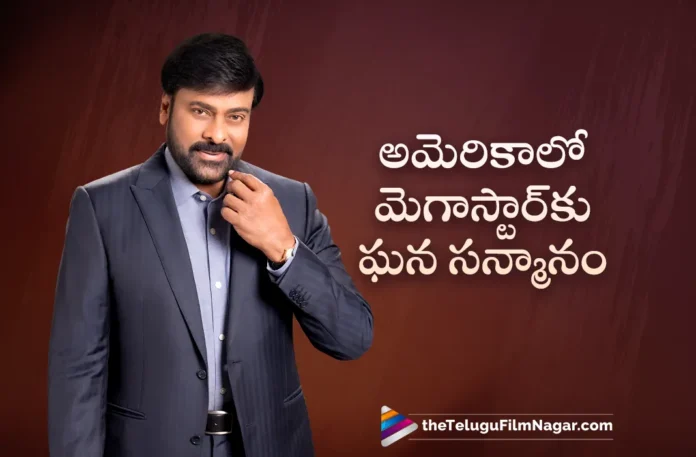 Megastar Chiranjeevi Felicitated by NRI's in Los Angeles, USA