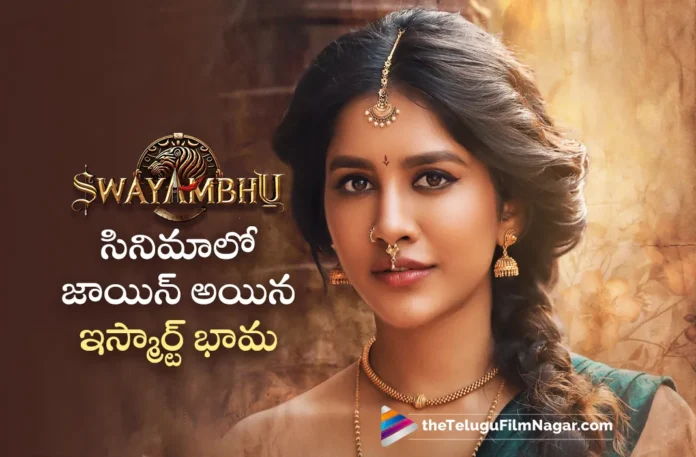 nabha natesh on board for nikhils swayambhu movie