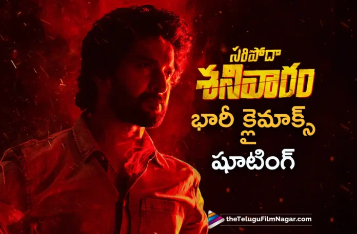 saripodhaa sanivaaram movie climax shoot update
