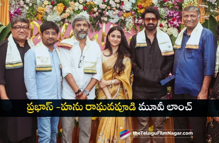 Prabhas and Hanu movie begins with an auspicious pooja ceremony