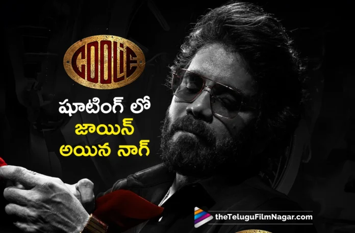 Nagarjuna joins Coolie shooting Nagarjuna joins Coolie shooting