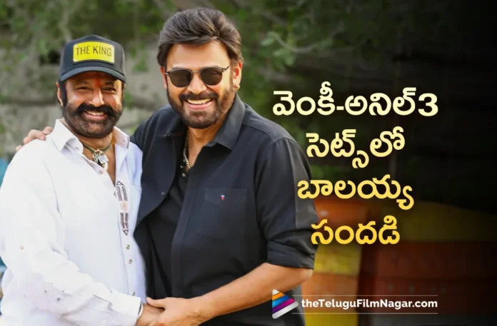 Nandamuri Balakrishna Visits VenkyAnil3 Sets During Latest Schedule at RFC