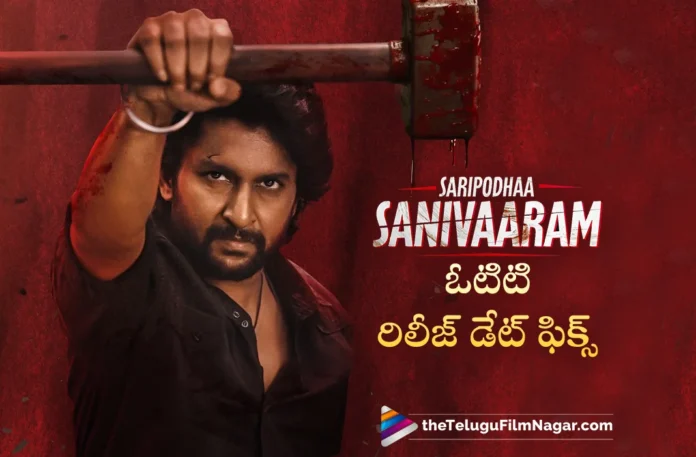Saripodhaa Sanivaaram will be streaming on NETFLIX