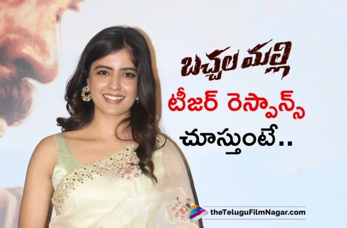 Bachhala Malli Teaser Getting Huge Response, Says Actress Amritha Aiyer