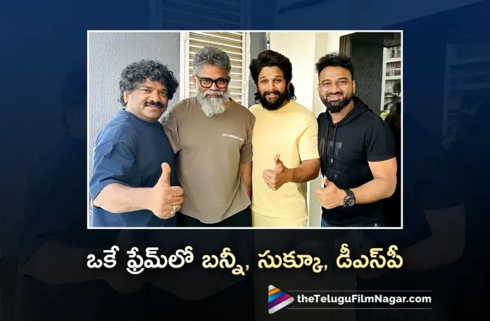 Lyricist Chandrabose Shares Pic of Allu Arjun, Sukumar and DSP, Goes Viral