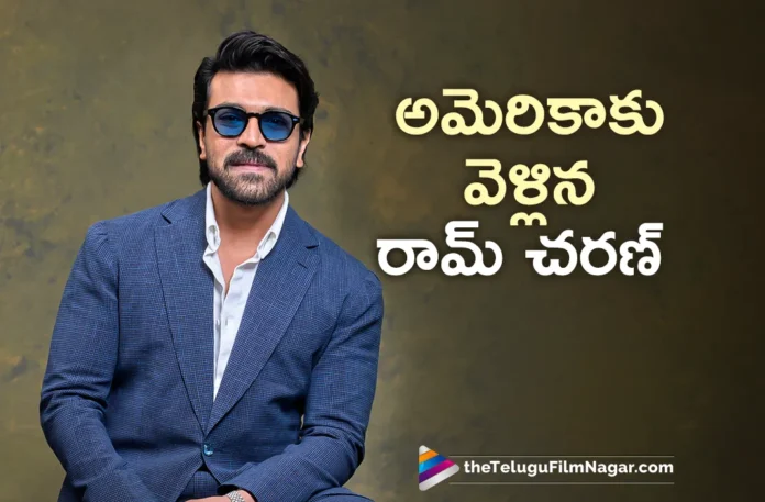Ram Charan off to Dallas for Pre Release event Ram Charan off to Dallas for Pre Release event