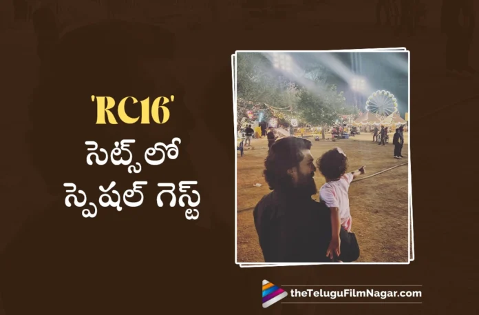 Global Star Ram Charan Joined with Daughter Klin Kaara at RC16 Shoot