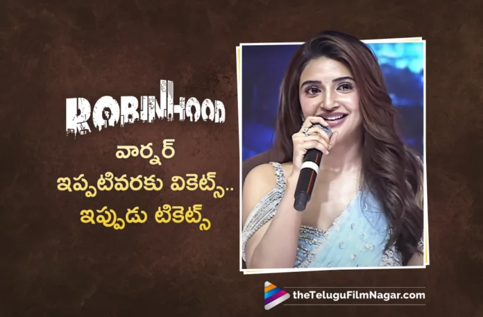Actress Sreeleela Praises David Warner at Robinhood Pre Release and Trailer Launch Event