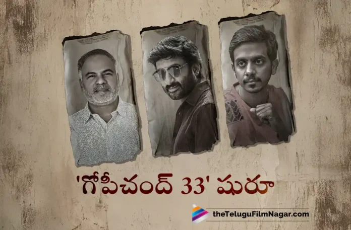 Macho Star Gopichand Joins Hands With Director Sankalp Reddy For Gopichand33