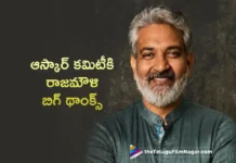Director SS Rajamouli Huge Thanks Oscar Academy For Adds Stunt Design Category
