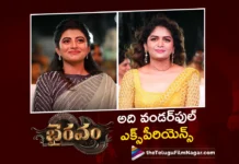 Actresses Aditi Shankar and Anandhi Thanks Bhairavam Unit