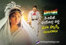 Jagadeka Veerudu Athiloka Sundari Re-Release, Mega Fans Celebrations at Theatres