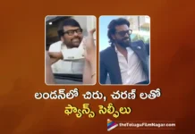 Megastar Chiranjeevi and Global Star Ram Charan Meets Fans in London