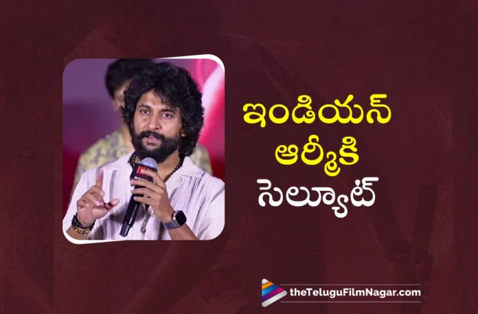Natural Star Nani Salute Indian Army at HIT 3 Blockbuster Success Meet