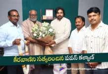 Pawan Kalyan Felicitates Keeravaani For Amazing Sound Track of Hari Hara Veera Mallu