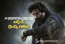 Gopichand 33 Birthday Glimpse Out