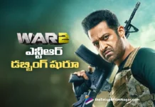 NTR Starts Dubbing For War 2