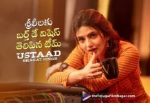 Team Ustaad Bhagat Singh Extends Birthday Wishes To Sreeleela
