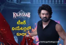 The RajaSaab teaser to screen in select theaters