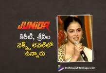 Actress Genelia Praises Junior Hero Kireeti and Heroine Sreeleela