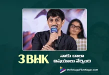 Hero Siddharth Says, 3 BHK Movie Taught Me Many Things