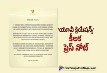 UV Creations Release Press Note Regarding False Claiming