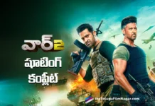 War 2 shooting is completed
