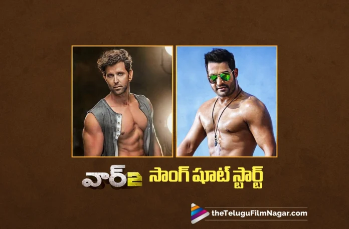 the shoot for the dance number featuring HrithikRoshan and JrNTR in War2 begins today