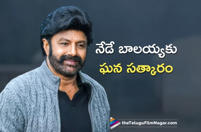 Nandamuri Balakrishna's Grand Felicitation to be Held in Hyderabad Today