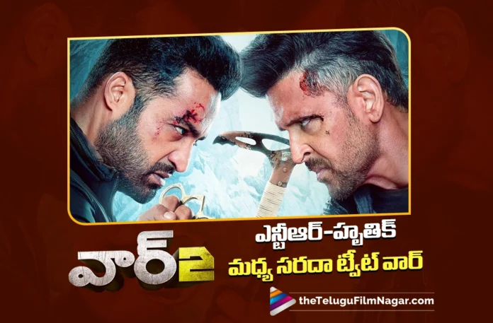 War 2 Promotions A Playful Social Media War Between NTR and Hrithik Roshan