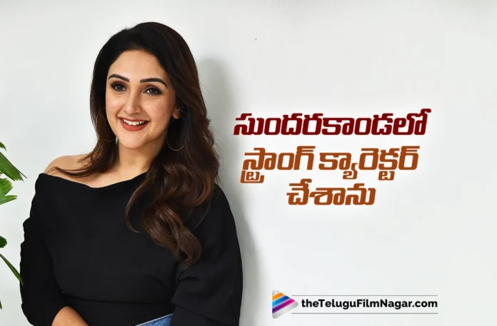 i played a strong role in sundarakanda says actress sridevi vijaykumar